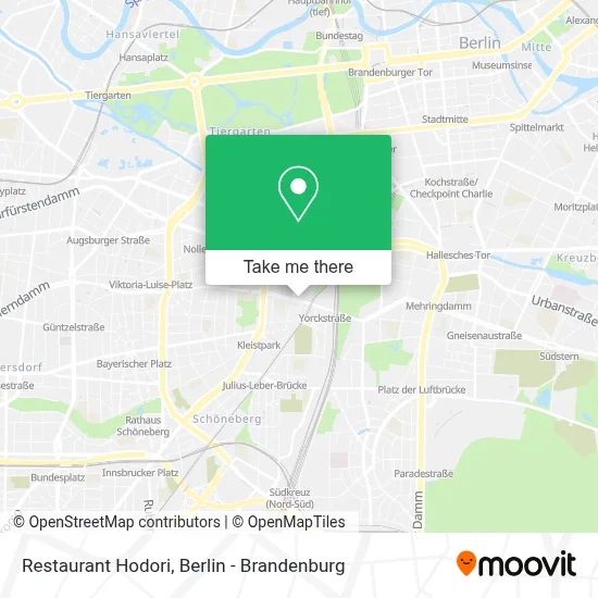 Restaurant Hodori map