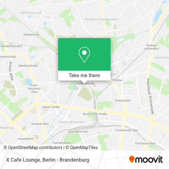 X Cafe Lounge map