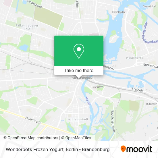 Wonderpots Frozen Yogurt map