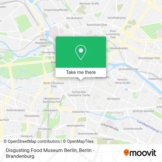 Disgusting Food Museum Berlin map