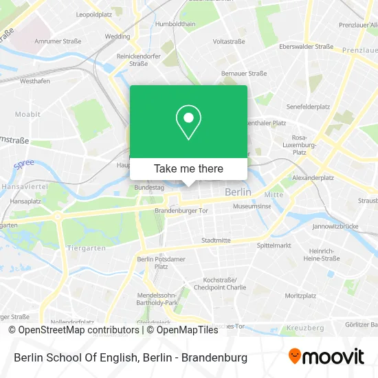 Berlin School Of English map