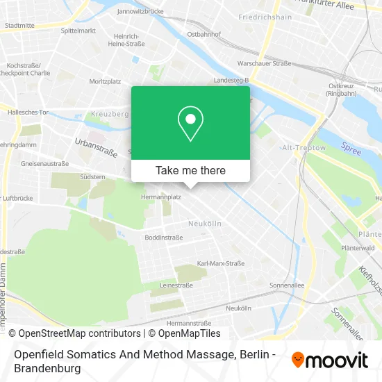 Openfield Somatics And Method Massage map