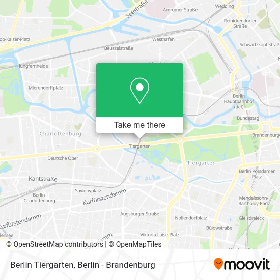 Berlin Tiergarten map