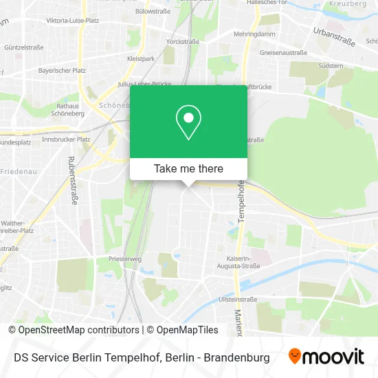 DS Service Berlin Tempelhof map
