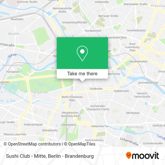 Sushi Club - Mitte map