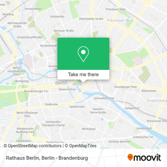 Rathaus Berlin map