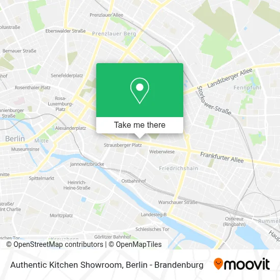 Authentic Kitchen Showroom map