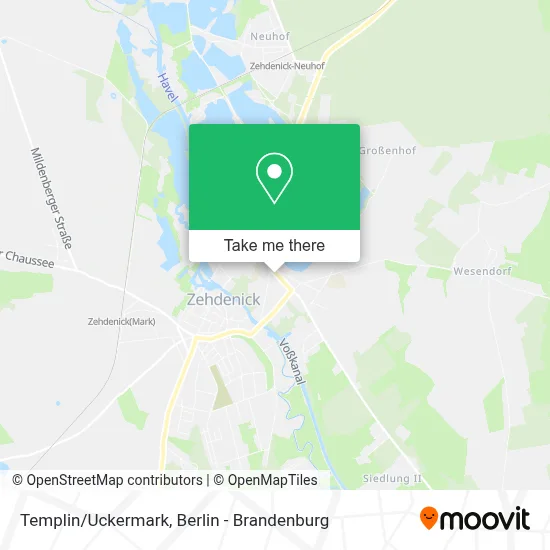 Templin/Uckermark map
