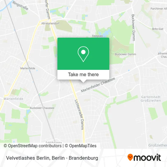 Velvetlashes Berlin map