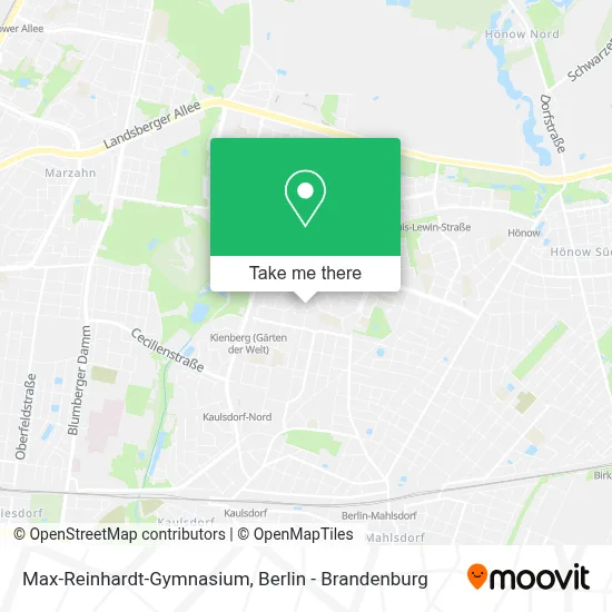 Max-Reinhardt-Gymnasium map
