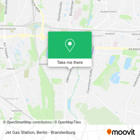 Jet Gas Station map