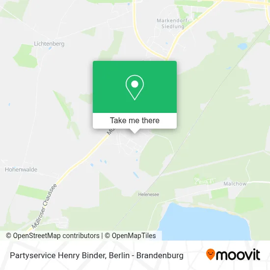 Partyservice Henry Binder map