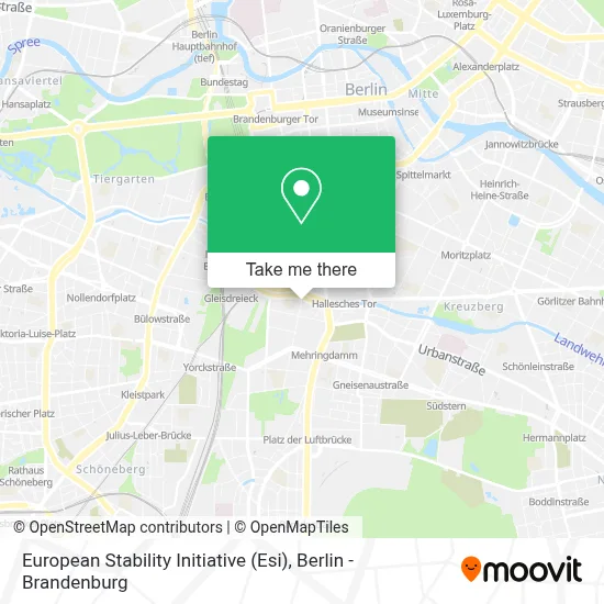 European Stability Initiative (Esi) map