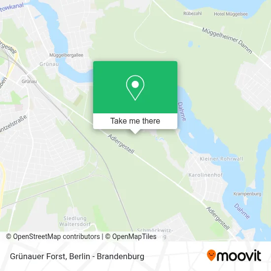 Grünauer Forst map