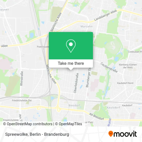 Spreewolke map