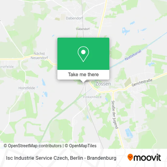 Isc Industrie Service Czech map
