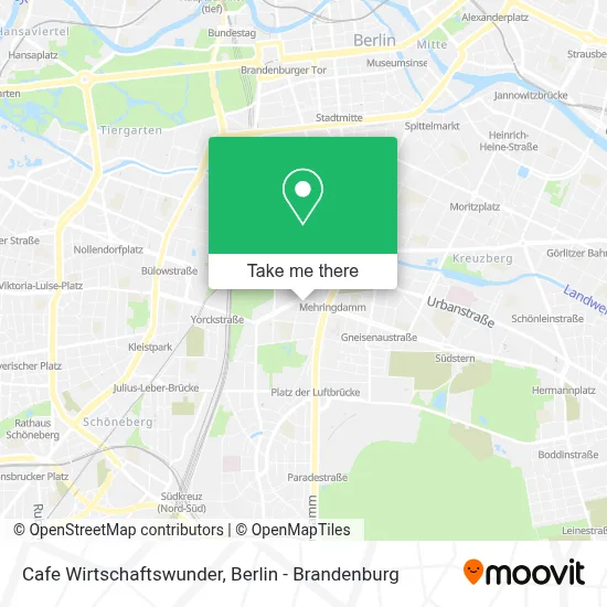 Cafe Wirtschaftswunder map