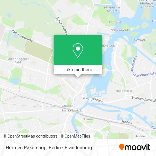 Hermes Paketshop map