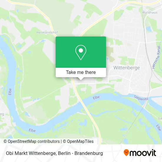 Obi Markt Wittenberge map