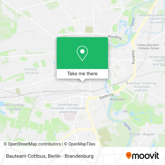 Bauteam Cottbus map