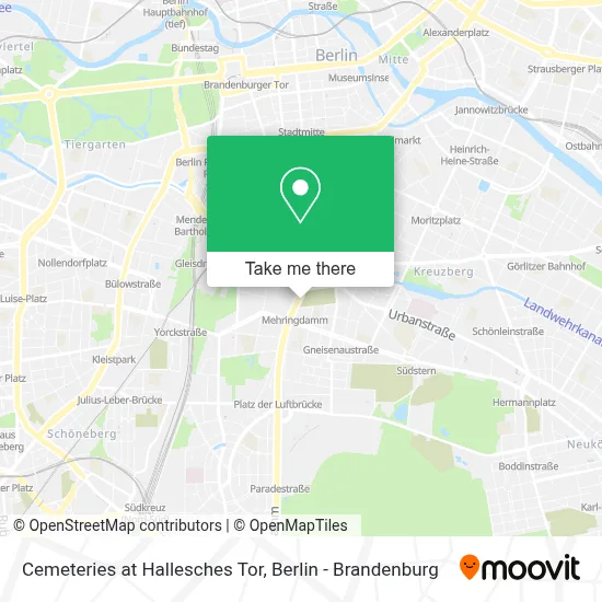 Cemeteries at Hallesches Tor map