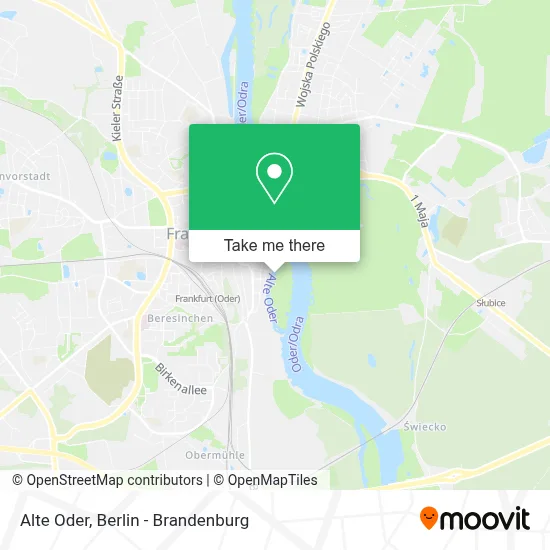 Alte Oder map