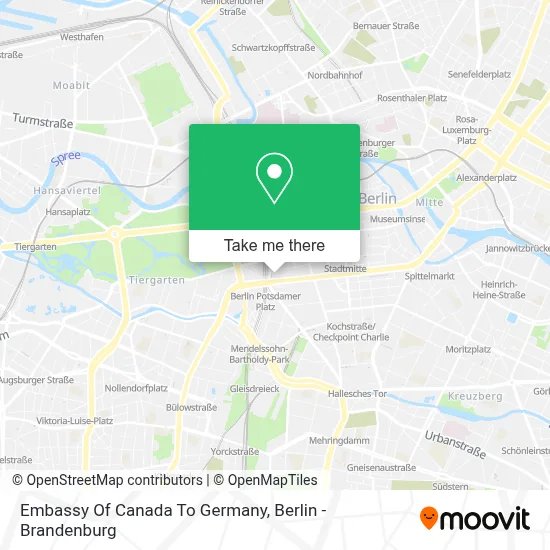 Embassy Of Canada To Germany map