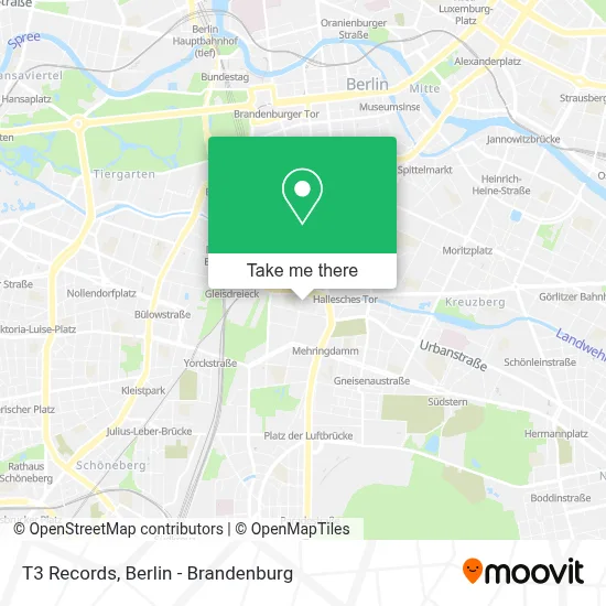 T3 Records map