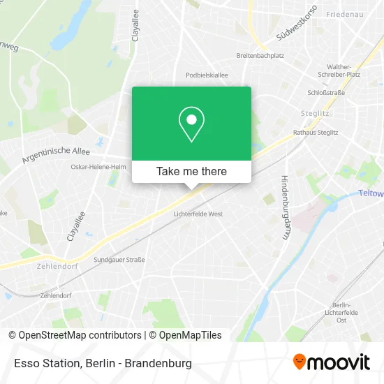 Esso Station map