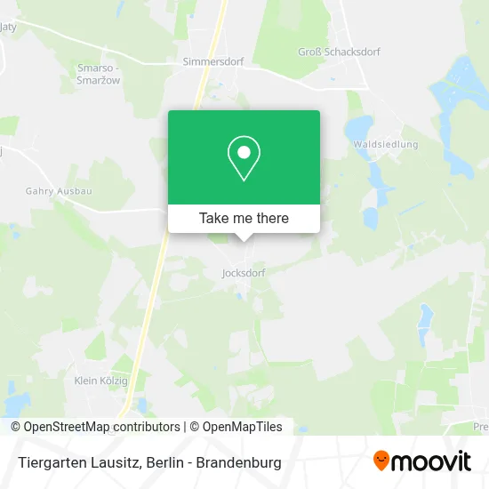 Tiergarten Lausitz map