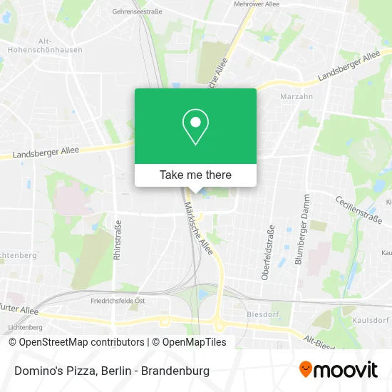 Domino's Pizza map