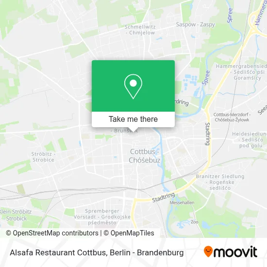 Alsafa Restaurant Cottbus map