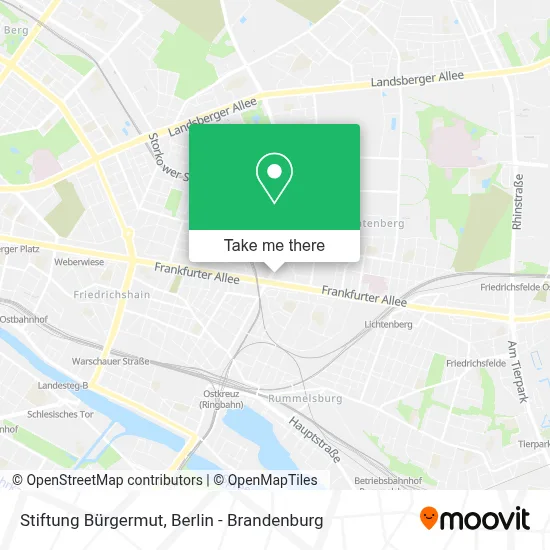 Stiftung Bürgermut map