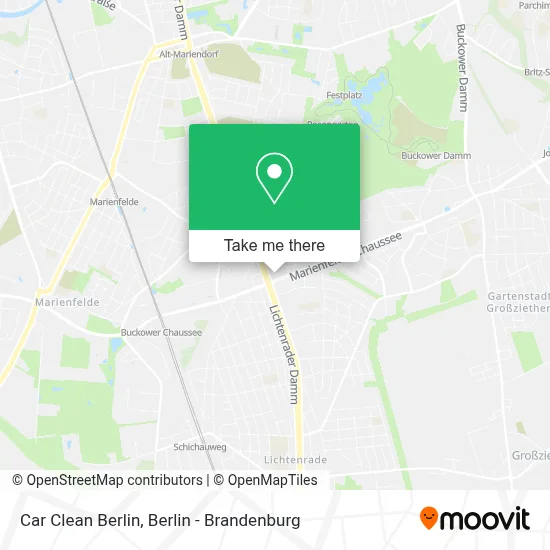 Car Clean Berlin map