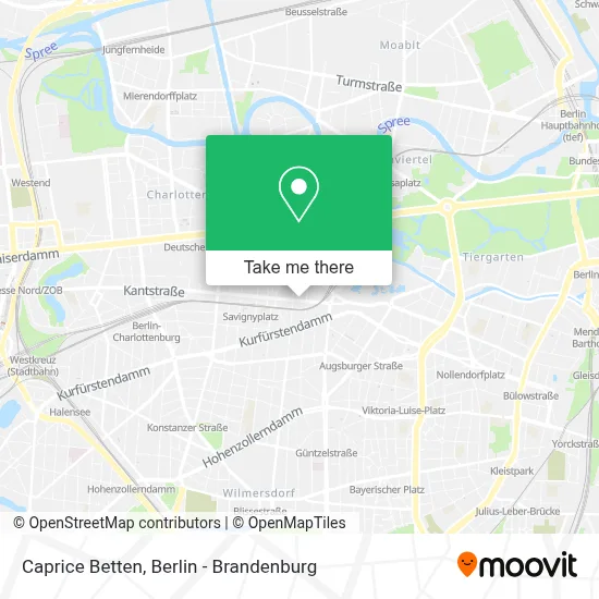 Caprice Betten map