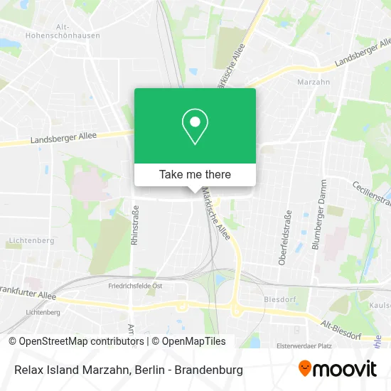Relax Island Marzahn map