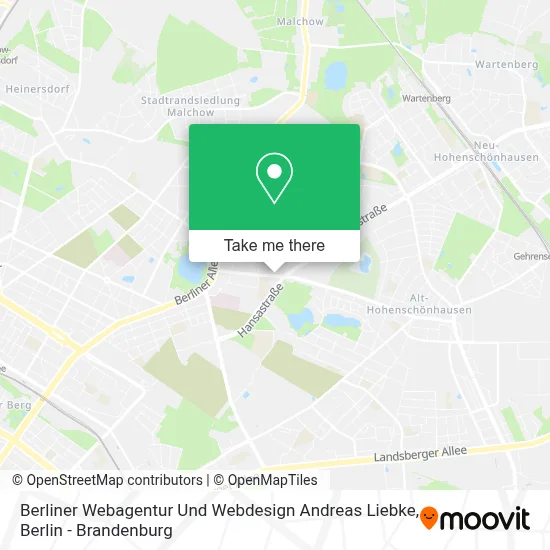 Berliner Webagentur Und Webdesign Andreas Liebke map