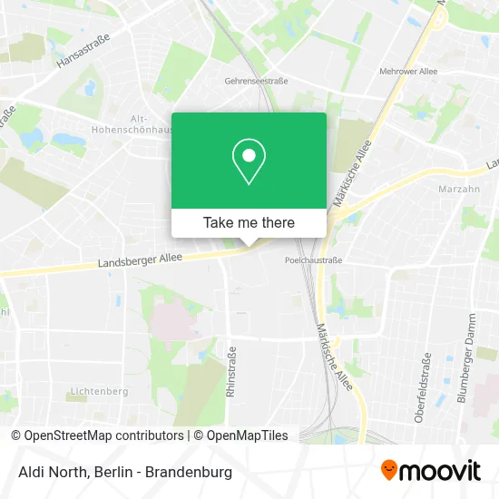 Aldi Nord map