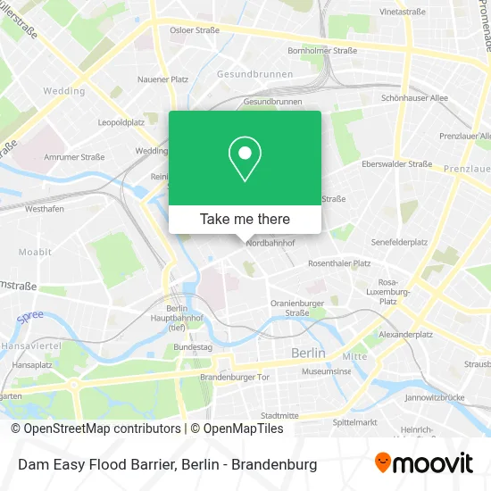 Dam Easy Flood Barrier map