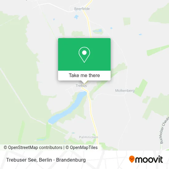 Trebuser See map