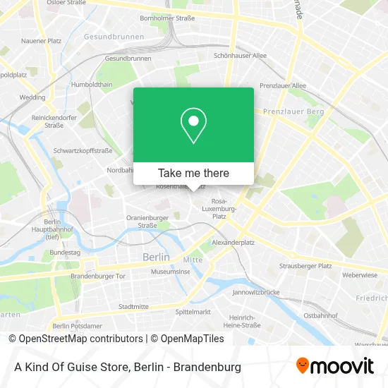 A Kind Of Guise Store map