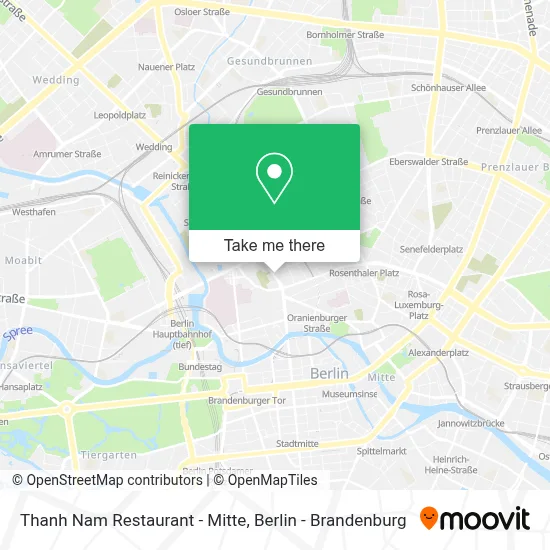 Thanh Nam Restaurant - Mitte map