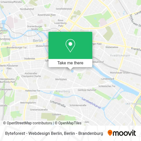 Byteforest - Webdesign Berlin map