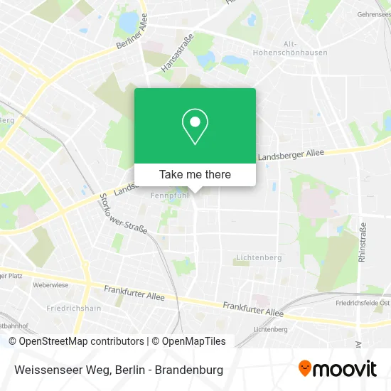 Weissenseer Weg map