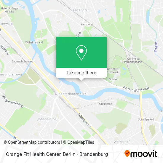 Orange Fit Health Center map