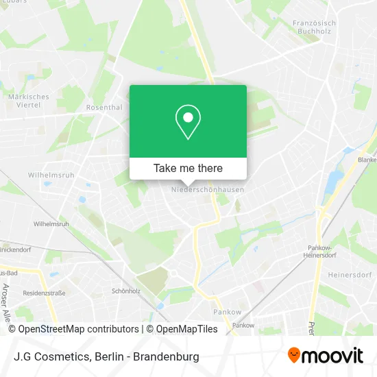 J.G Cosmetics map