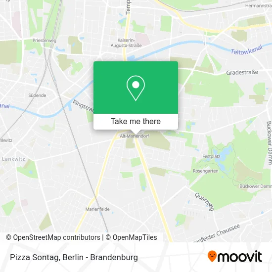 Pizza Sontag map