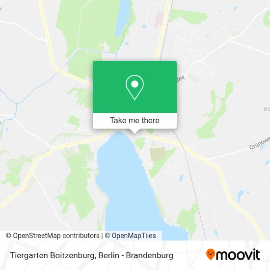 Tiergarten Boitzenburg map