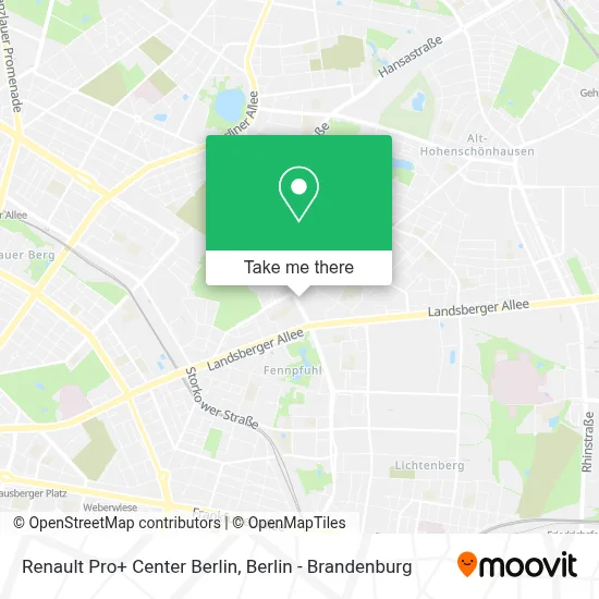 Renault Pro+ Center Berlin map