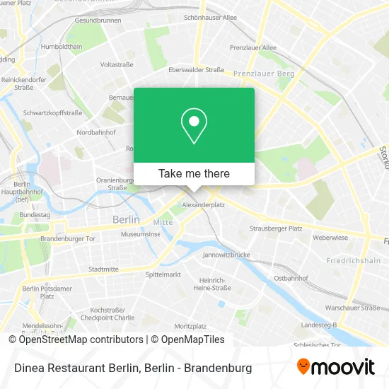 Dinea Restaurant Berlin map